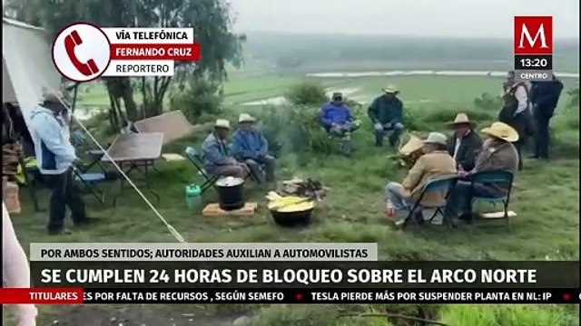 Se cumplen 24 horas de bloqueo de ejidatarios sobre Arco Norte por incumplimiento de pagos
