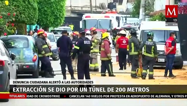 Mueren tres hombres mientras huachicoleaban en túnel de 200 metros en Tlalnepantla