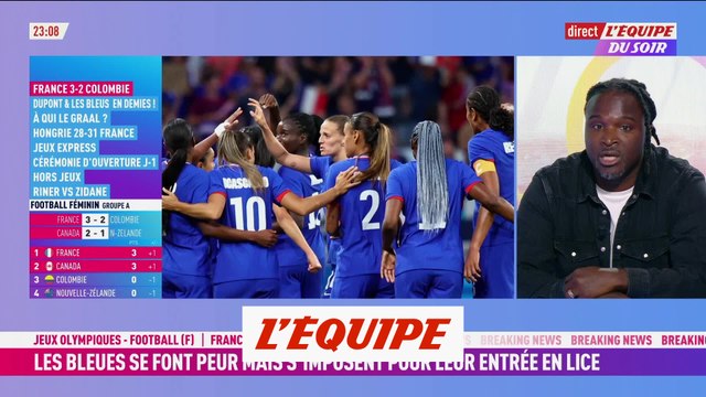 Les Bleues se font peur contre la Colombie mais s'imposent - JO 2024 - Foot (F)