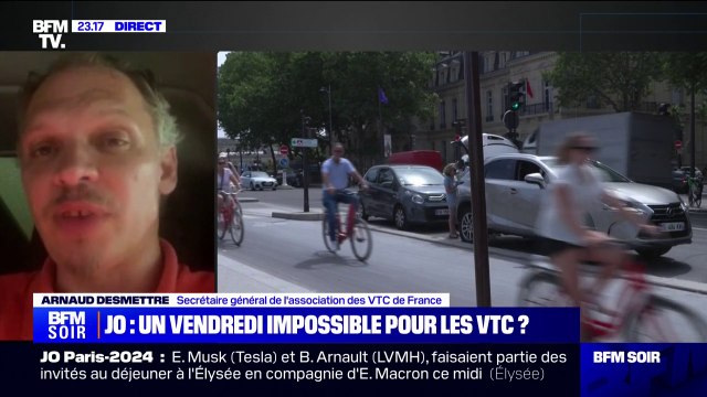 Jeux olympiques: Les VTC sont les grands oubliés depuis plusieurs mois , estime Arnaud Desmettre (secrétaire général de l'association des VTC de France)