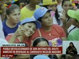 Pueblo del estado Sucre ratifica su apoyo al candidato presidencial Nicolás Maduro