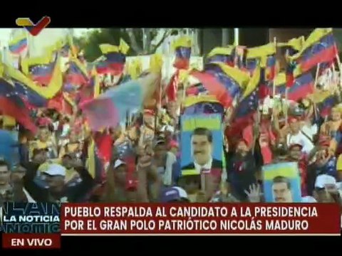 Caraqueños respaldan con amor y alegría al candidato presidencial Nicolás Maduro