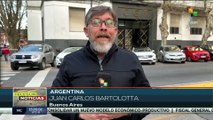En Argentina, trabajadores se reúnen en rechazo a políticas de Javier Milei