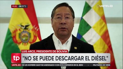 Arce exige a la Asamblea aprobar un crédito de $us 100 millones para comprar diésel