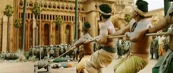 baahubali 2 epic battle flying over the wall