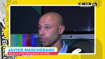 Javier Mascherano estalla ante inseguridad en París