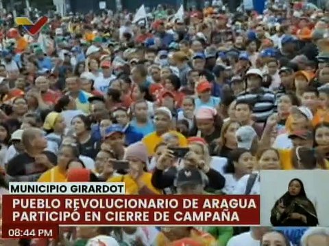 Aragüeños ratificaron su apoyo al candidato del GPP Nicolás Maduro