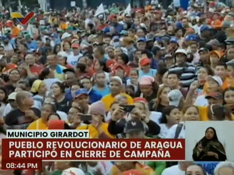 Aragüeños ratificaron su apoyo al candidato del GPP Nicolás Maduro