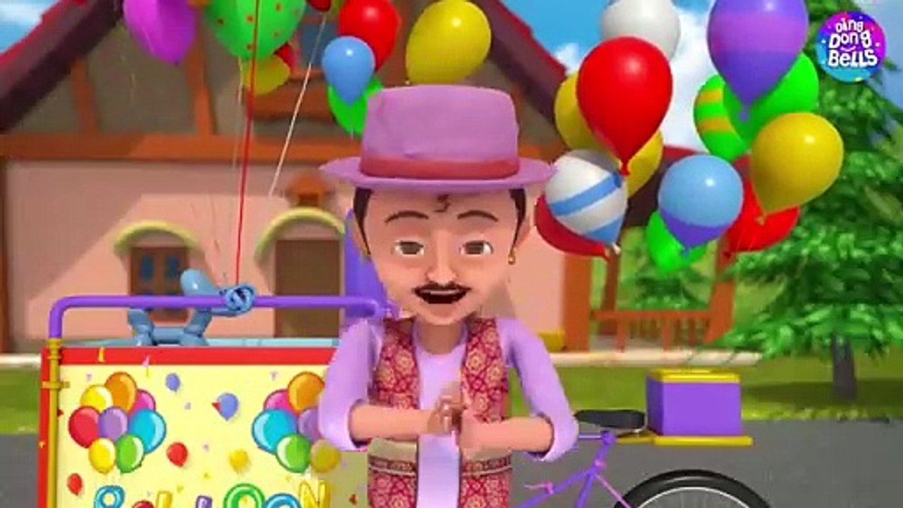 गुब्बारे वाला Gubbare Wala Hindi Baby Poem Rhymes for Kids and Toddlers Hindi Balgeet