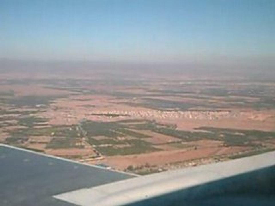 Atterissage à l'aeroport de Marrakech Menara le 09/12/07