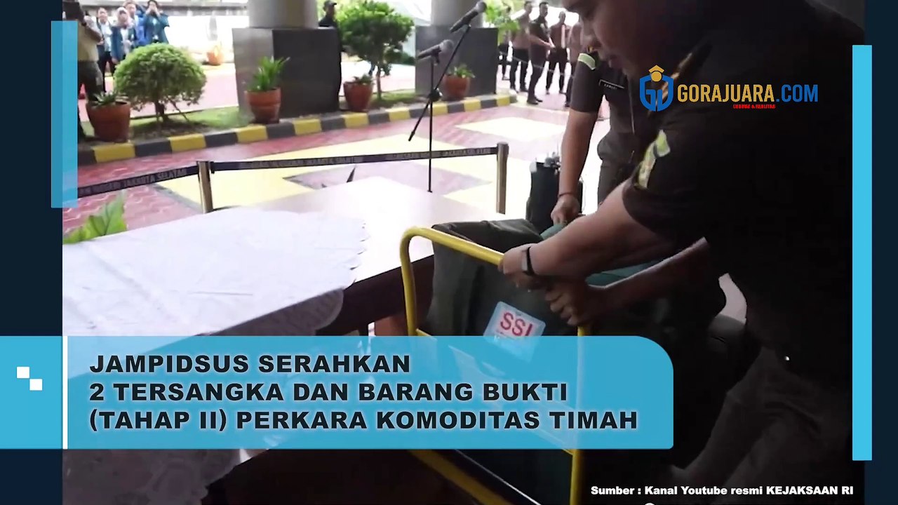 JAMPIDSUS SERAHKAN 2 TERSANGKA DAN BARANG BUKTI (TAHAP II) PERKARA KOMODITAS TIMA