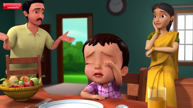 मम्मी की रोटी गोल गोल - Mummy Ki Roti Gol Gol - Hindi Rhymes for Children - Infobells #hindirhymes