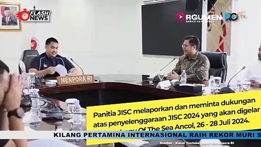 Menpora Dito Terima Audiensi Panitia Jakarta International Sailing Championship 2024