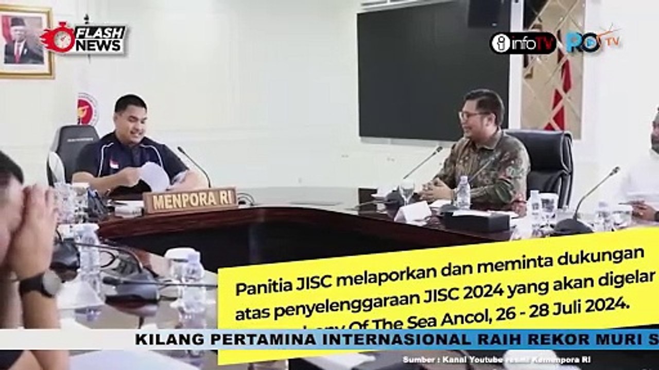 MENPORA TERIMA AUDIENSI PANITIA JAKARTA INTERNATIONAL SAILING CHAMPIONSHIP 2024