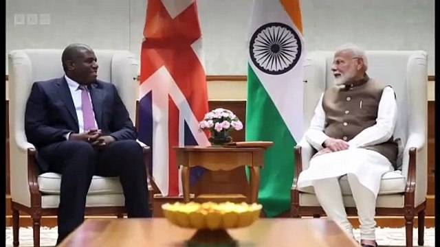 UK Foreign Secretary David Lammy aims to reset UK-India ties - BBC News