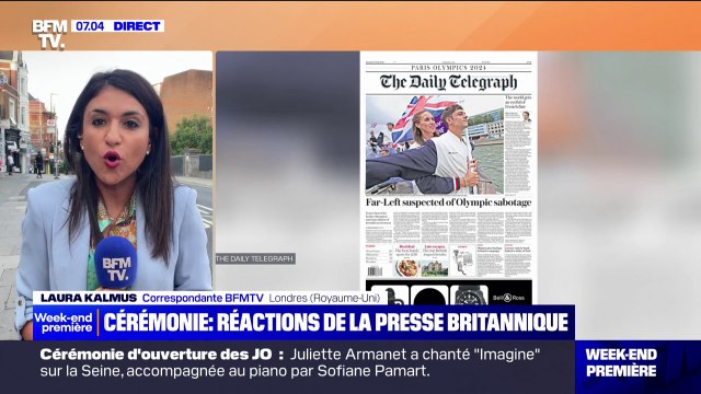 Cérémonie d'ouverture des JO: les réactions de la presse britannique