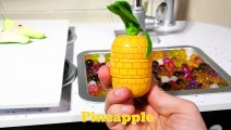 Learn Fruit and Vegetable Names for Kids with Toy Kitchen Cooking Party