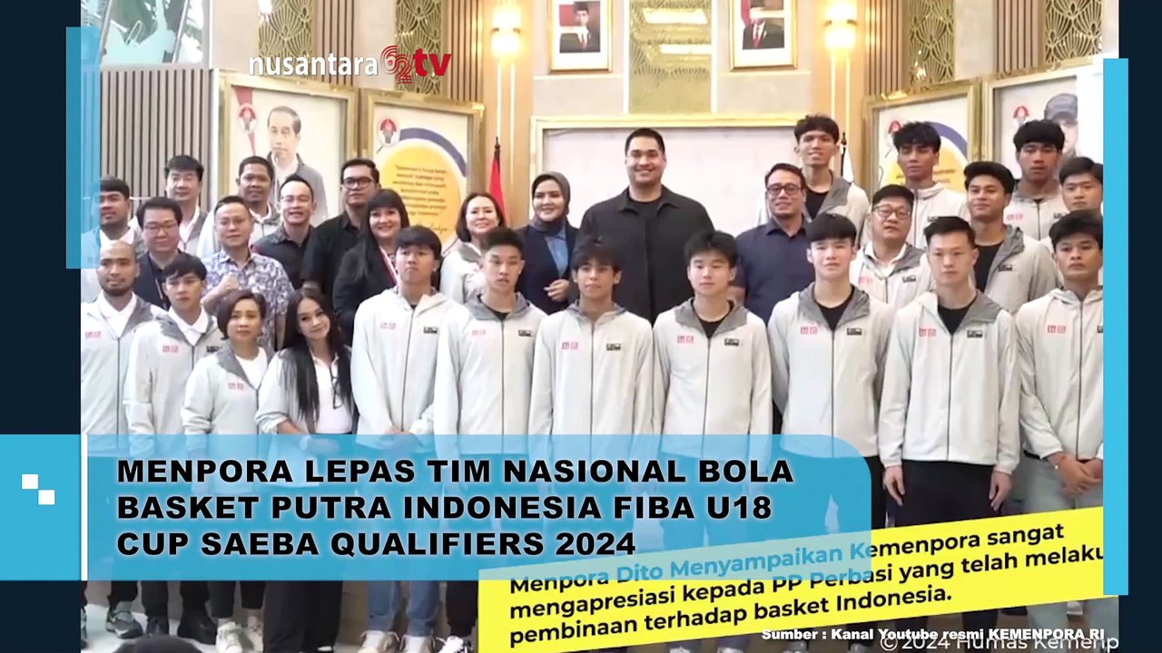 Menpora Dito Ariotedjo Lepas Timnas Basket Putra U-18 ke SEABA 2024