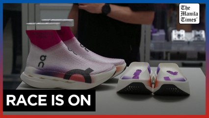 Running brand launches spray-on marathon shoe in bid for Paris spotlight