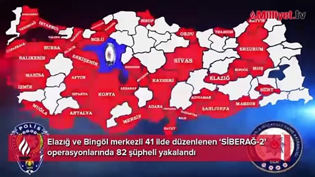 41 ilde Siberağ-2 operasyonu! 82 kişi yakalandı