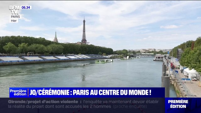 Cérémonie d'ouverture des JO: ces touristes étrangers s'imaginent déjà le spectacle sur la Seine