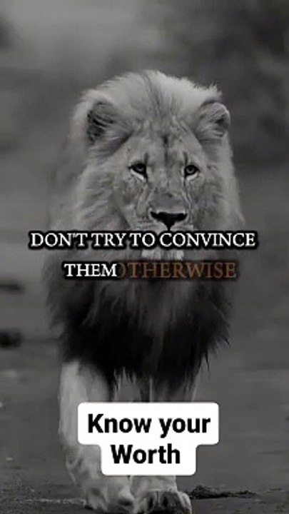 Know your worth Never chase these 2 things