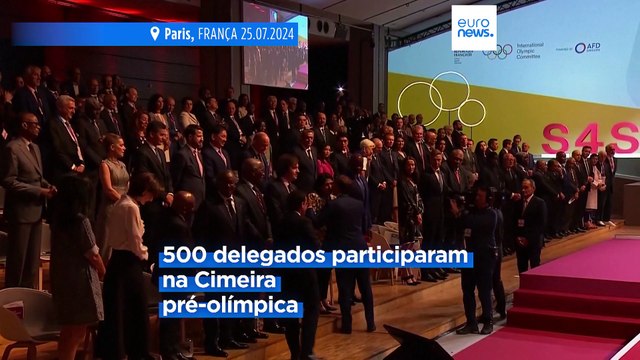 Cimeira pré-olímpica: líderes mundiais prometem milhares de milhões para o desporto e sustentabilidade