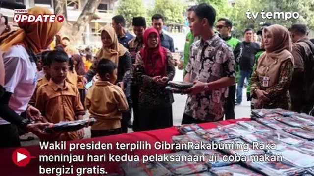 Gibran Tinjau Uji Coba Makan Bergizi Gratis di Solo, Siap Terima Evaluasi