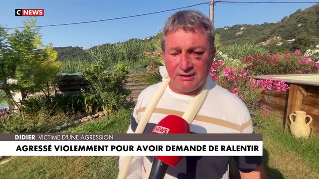 Un habitant de Cagnes-sur-Mer violemment agressé devant sa femme et ses petits-enfants pour avoir demandé à des jeunes de rouler moins vite - Il témoigne sur Cnews