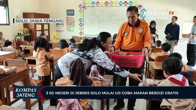 3 SD Negeri di Jebres Solo Mulai Uji Coba Makan Bergizi Gratis