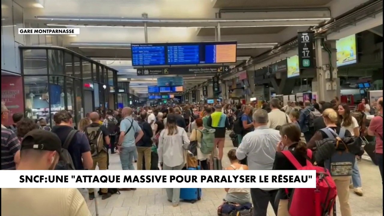 SNCF : une «attaque massive pour paralyser le réseau»