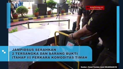 Jampidsus Serahkan 2 Tersangka dan Barang Bukti Perkara Timah