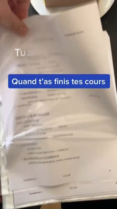 Fin des cours !