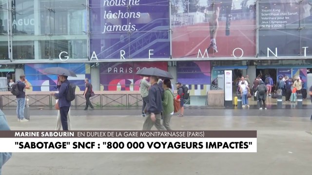 «Sabotage» de la SNCF : «800.000 voyageurs impactés»