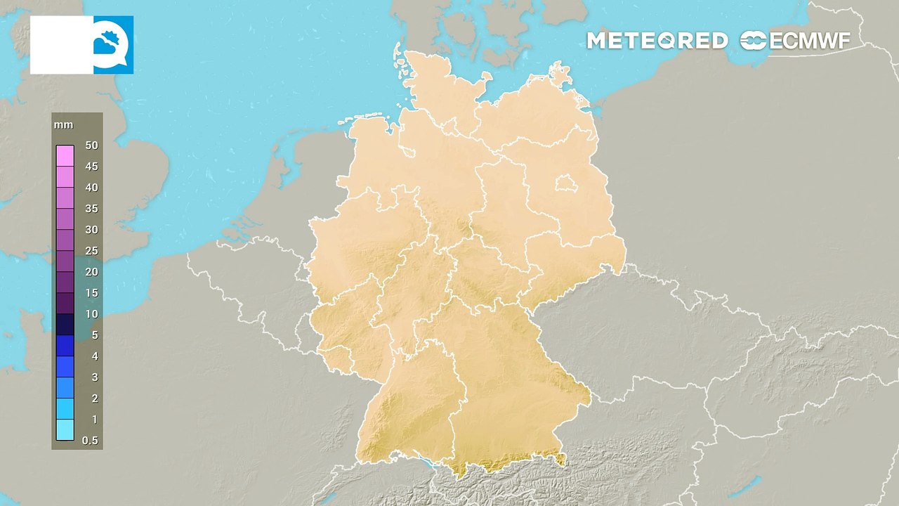Unwetterwarnung fpr ergiebigem und starkem Dauerregen in Teilen Deutschlands!