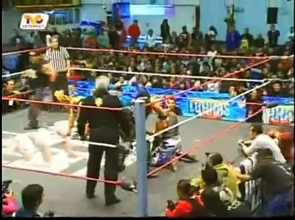 El Hijo del Dr. Wagner Jr, El Oriental & Groon XXX vs. Damian 666, Halloween & Mr. Aguila ( 2010.01.31 @ Perros del Mal )