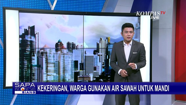 Krisis Air Bersih, Warga di Maros Gunakan Air Sawah untuk Mandi