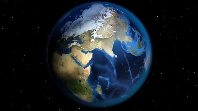 Earth Rotating In the space HD Video