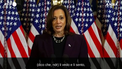 Medio Oriente, Harris: "Resto impegnata per la soluzione a due Stati"