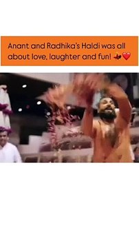Anant and Radhika's Haldi was all about love, laughter and fun ❤️ #AnantRadhikaCelebration #ARWeddingCelebrations #AnantRadhikaWedding #anantandradhika #anantambaniwedding #anantwedsradhika #AnantRadhika #radhikamerchant #anantambaniradhikamerchantweddin