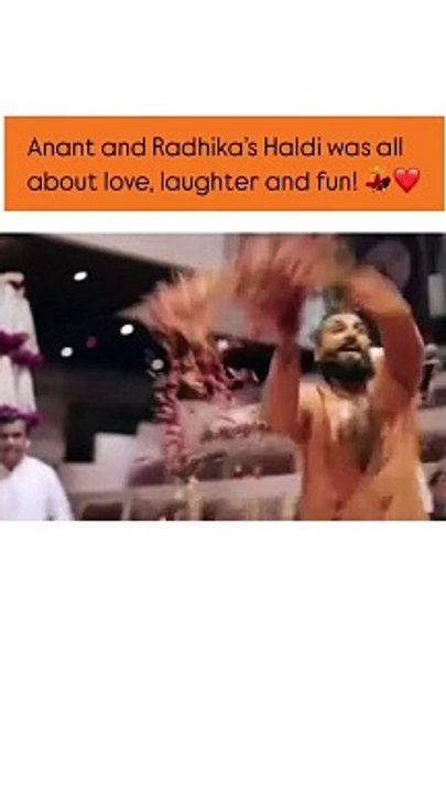 Anant and Radhika's Haldi was all about love, laughter and fun ❤️  #AnantRadhikaCelebration #ARWeddingCelebrations #AnantRadhikaWedding #anantandradhika #anantambaniwedding #anantwedsradhika #AnantRadhika #radhikamerchant #anantambaniradhikamerchantweddin