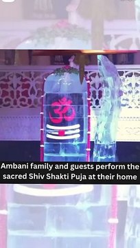 Ambani Family and guests performed the sacred Shiv Shakti Puja at their home ahead the Anant Radhika's Wedding Ceremony ✨ #AnantRadhikaCelebration #ARWeddingCelebrations #AnantRadhikaWedding #anantandradhika #anantambaniwedding #anantwedsradhika #Anant