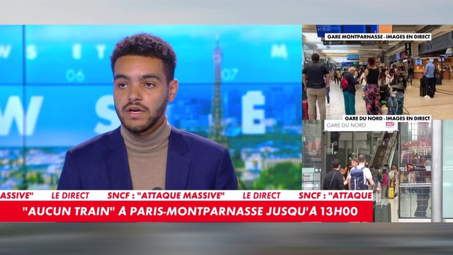Matthieu Hocque : «C'est une attaque historique sur le réseau de la SNCF, il n'y a jamais eu autant de sites touchés en même temps»