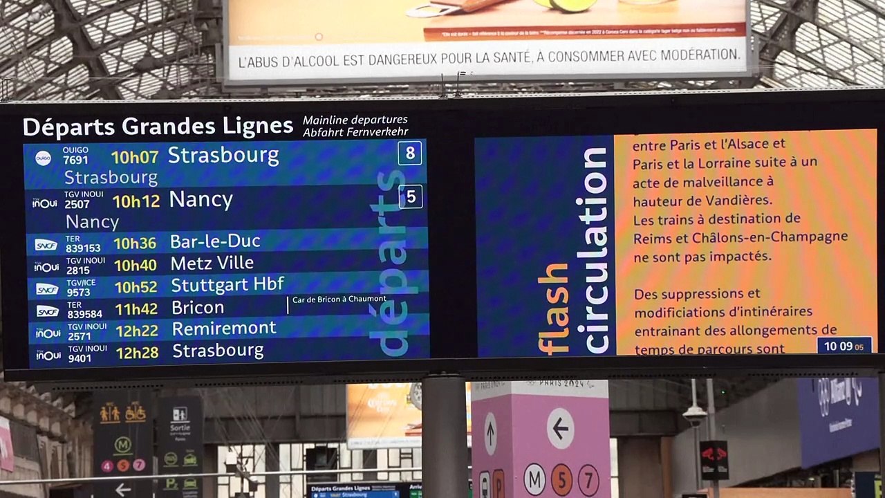Frankreich: Sabotageakte legen Bahnnetz vor Olympia-Start lahm
