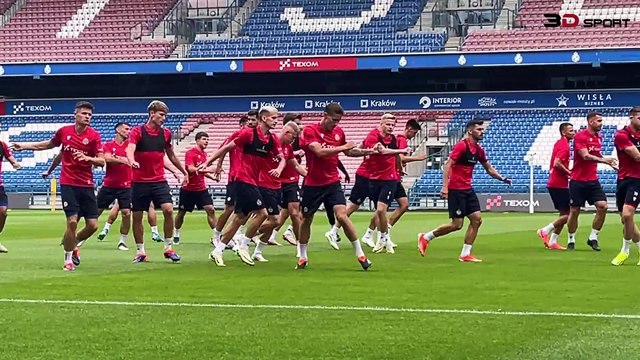 LE: Wisła Kraków - SK Rapid Wien [Ostatni trening przed meczem]. 2024-07-24