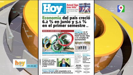 Titulares de prensa dominicana viernes 26 de julio2024 | Hoy Mismo
