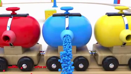 Colors with Preschool Toy Train and Color Balls - Shapes & Colors Collection_High