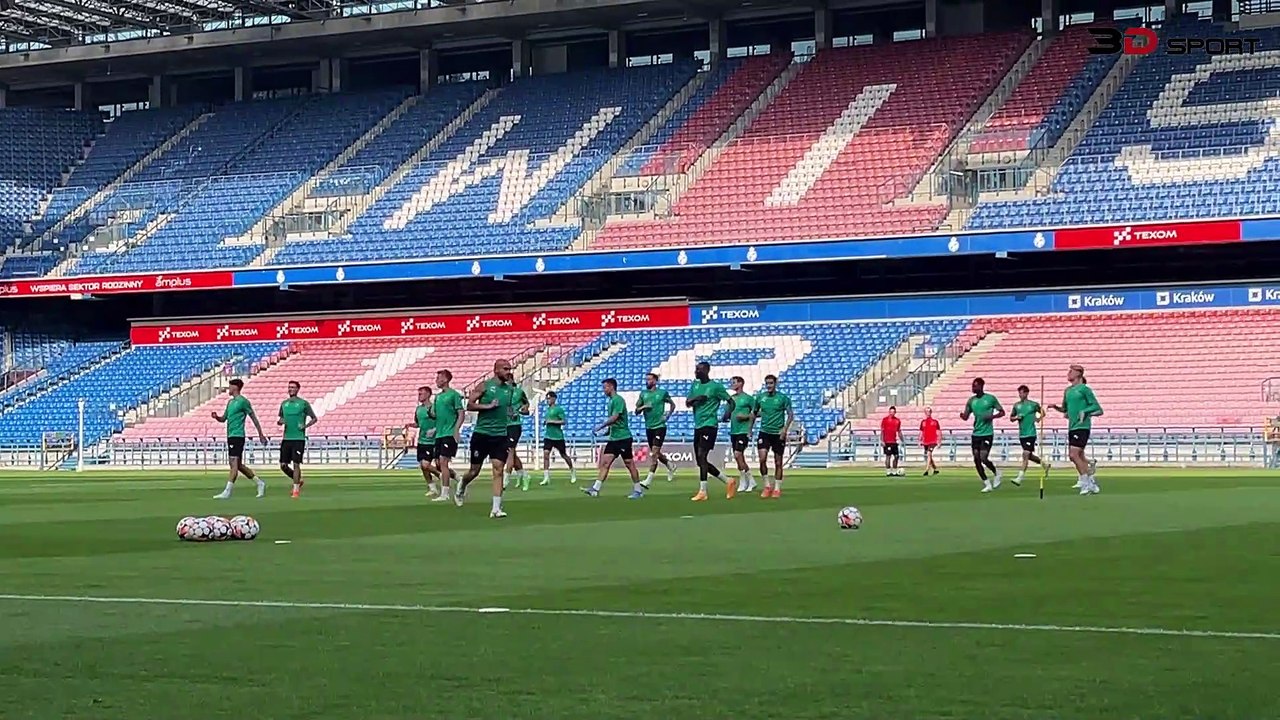 LE: Wisła Kraków - SK Rapid Wien [Ostatni trening SK przed meczem]. 2024-07-24
