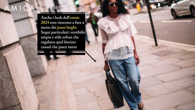 Come indossare i jeans larghi in estate: i look da copiare ora