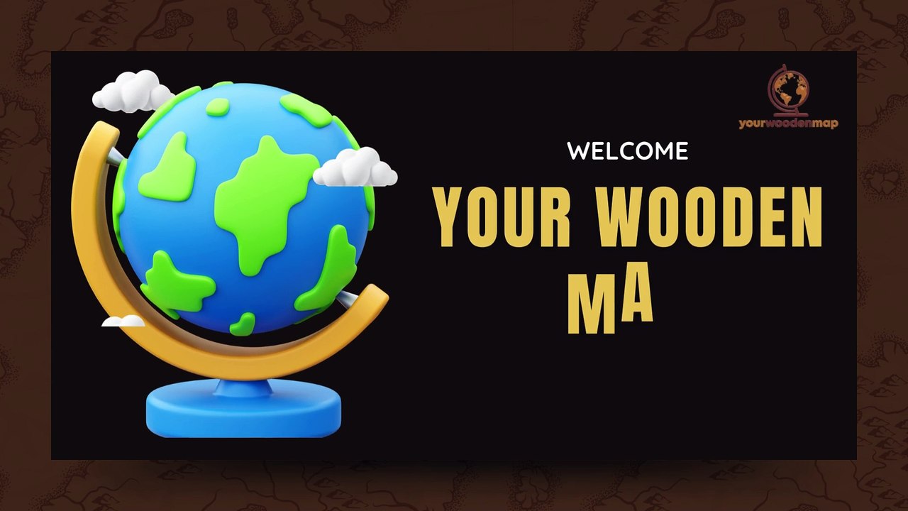 wooden world map for wall